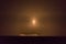 CAPE CANAVERAL, FLORIDA - 15 MARCH 2024. Evening launch of the FALCON 9 rocket as seen from Titusvile from Indian River. A rocket