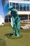 Cape Canaveral, USA - April 30, 2018: The upper deck with .mini golf court at cruise liner or ship Oasis of the Seas by