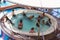 Cape Canaveral, USA - May 02, 2018: The jacuzzi swimming pool at cruise liner or ship Oasis of the Seas by Royal