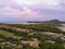 Cape Carbonara panorama at sunset. Villasimius, Sardinia, Italy