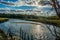 Cape Cod marshlands on a sunny/partly cloudy late fall day