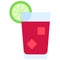 Cape codder Cocktail icon, Alcoholic mixed drink vector
