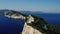 Cape of Ducato, famous lighthouse of Greek island Lefkada.