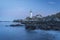 Cape Elizabeth Lighthouse Marks Shipping Channel to Portland, Maine Harbor