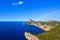 Cape Formentor peninsula and deep blue sea