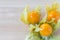 Cape gooseberry on wooden background