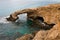 Cape Greco monachus love bridge