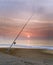 Cape Hatteras sunset with fishing pole