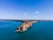 Cape Kaliakra in Bulgaria with blue sky and water