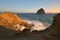 Cape Kiwanda sunset, Pacific City, Oregon