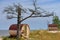 Cape Kolka,famous place in Latvia .Unique wooden hotel