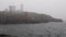 Cape Neddick lighthouse in fog