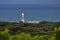 Cape Otway Lighthouse rising above the trees in Victoria