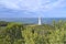Cape Otway Lighthouse with the sea behind