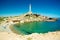 Cape Palos (Cabo de Palos) lighthouse and beach, Spain