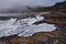 Cape Perpetua Crashing Waves and Tide Pools Oregon Coast fog views by Thor`s Well and Spouting Horn on Captain Cook Trail.