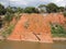 Cape Red Rock or called Ita Pyta Punta for de natives guaranies at the Water Way Hidrovia Paraguay Parana