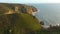 Cape Roca at Sintra Natural Park oceanfront - aerial view