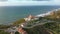 Cape Roca at Sintra Natural Park oceanfront - aerial view