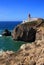 Cape Saint Vincent Lighthouse in Sagres, Algarve, Portugal.