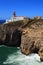 Cape Saint Vincent Lighthouse in Sagres, Algarve, Portugal.