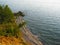 Cape with sandy beach on Lake Baikal