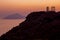 Cape Sounion and Temple of Poseidon at sunset in Greece