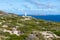 Cape Spencer lighthouse by the ocean at Innes national park, Inneston, Yorke peninsula, Southern Austalia