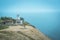 Cape St. Elias with lighthouse in Feodosia, Crimea