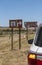 Cape to Namibia highway tourist signs. South Africa