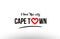 cape town city name love heart visit tourism logo icon design