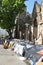 Cape Town, South Africa, Africa: Tents of refugees camping around the Central Methodist Mission Church