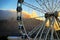 Cape Town Waterfront Wheel Close-up at summer sunset