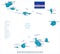 Cape Verde - map and flag - Detailed Vector Illustration
