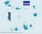 Cape Verde - map and flag - Detailed Vector Illustration