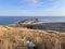 Cape Vyatlin on Russian Island in Vladivostok in winter. Russia