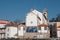 Capela da Massarelos. View of the city of Porto from the banks of the Douro river, facades, terraces and Port