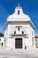 Capela de Sao Goncalo on a bright sunny day against a bright blue sky. Aveiro, Portugal