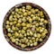 Capers in Bowl Top View Isolated