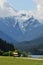 Capilano Lake and the lions mountain