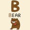 A capital of bear or Asiatic Black Bear or  brown bear