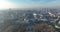 Capital of Belgium, Brussels, large city skyline and buildings cityscape aerial drone overhead view. Panorama landscape