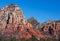 Capital Butte rises impressively  above Sedona Arizona.