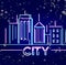 capital city vector . citys light concept