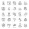 Capital and Ecommerce line Outline Icons Pack