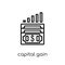 Capital gain icon from Capital gain collection.