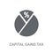 Capital gains tax icon. Trendy Capital gains tax logo concept on