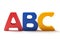 Capital Letters A B And C In A Line