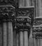 Capitals on the cathedral with floral decoration