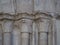 Capitals with plant motifs of the Cathedral of Santa Maria de Lugo, Galicia, Spain, Europe